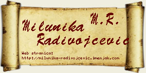 Milunika Radivojčević vizit kartica